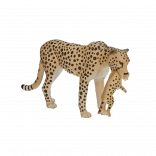Mojo ghepard cu pui – figurină realistă pentru copii și colecționari