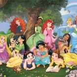 Puzzle Disney prințese 104 piese CLEMENTONI