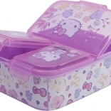 Cutie multifuncțională pentru gustări Hello Kitty cu compartimente