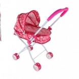 Cărucior adânc pentru păpuși – textil, ușor și pliabil