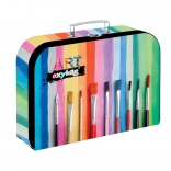 Servietă din carton laminat 34 cm pentru rechizite școlare și de artă