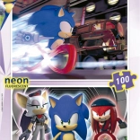 Puzzle luminos Sonic Prime 2x100 piese