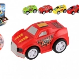 Minge cu surpriză cu mașină din plastic 5 cm pe întindere înapoi