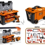 Set de atelier pentru micii meșteri într-o valiză cu roți