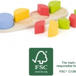 Mic Picior Tablă Educațională din Lemn Fracții