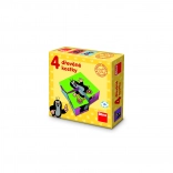 Cuburi din lemn cu imagini KRTEČEK – 4 cuburi