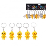 Breloc zâmbăreț, metal/plastic, 9 cm