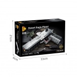 set de construcție pistol cu săgeți lansabile, 360 piese
