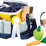 small foot set de îngrijire a calului cu geantă