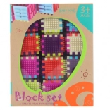 Cărămizi de construcție din plastic pentru copii 3+ – 24 de piese