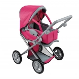 Woopie Royal cărucior pentru păpuși 3‑în‑1 cu scoică și mâner reglabil