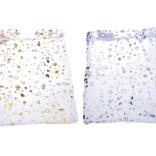 Săculeț din organza cu motiv de stele 20x30 cm Decorațiuni de Crăciun
