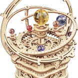 Rokr puzzle 3D din lemn Noapte înstelată – planetariu mecanic cu cutie muzicală