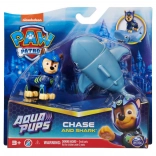 Patrula Cățelușilor - Aqua Pups Chase și set rechin