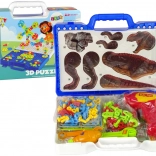 Set de construcție 3D DIY cu dinozauri