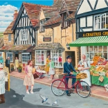 Puzzle GIBSONS Asamblăm împreună – vizită în sat, 40 piese