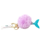Breloc cu pompon și coadă de sirenă