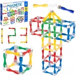 Set de construcție magnetică 3D 128 piese XXL Woopie