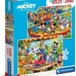 Puzzle 2x60 piese – Mickey și prietenii