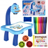 proiector de desen dragon pe piciorușe