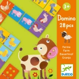 Djeco Domino Granja: Joc educativ pentru copii cu animale