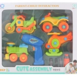 Set de asamblare vehicule pentru copii