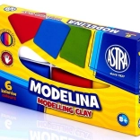 Plastilină ASTRA 6×21 g – set de culori pentru creație creativă