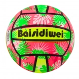 Minge de cauciuc strălucitoare cu frunze roz‑verde 24 cm