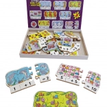 Puzzle din lemn Just Jigsaws pentru adunare - 30 piese