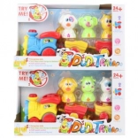 Trenuleț amuzant cu animăluțe pe baterii