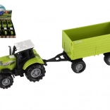 Tractor din plastic cu remorcă 26 cm cu lumină și sunet