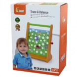 Labirint de lemn cu mașinuță