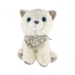 Pisicuță din pluș cu eșarfă 22 cm