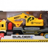 Cap tractor cu excavator pe baterii 1:16