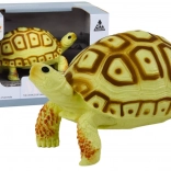 Figurină de colecție cu broască țestoasă – galben deschis și maro, 11 cm