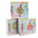 Colac de înot gonflabil cu mânere 107cm