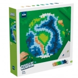 Plus-Plus Puzzle după numere – Pământ, 800 piese