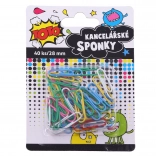 Clame colorate pentru birou 28 mm