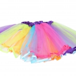 Fustă colorată carnaval în trei straturi