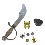 Set de pirați pentru copii – sabie, bandă pentru ochi și accesorii
