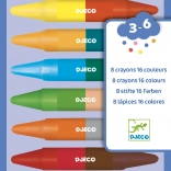 Creioane cerate DJECO duble faţă
