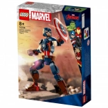 lego marvel figurină captain america de construit