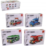 Set de construcție vehicule urbane – set de 8 modele în display box