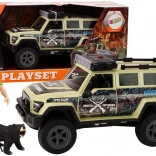 Mașină de vânătoare teren Lumini Sunete Bej