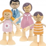 PolarB familie de păpuși din lemn – set de figurine