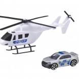 TEAMSTERZ elicopter și mașinuță – set de vehicule de intervenție