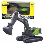 Excavator pe șenile din metal HUINA 1:50 verde