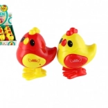 Puișor săltăreț cu cheiță din plastic 7 × 9 cm, 2 culori