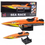 Barcă cu motor cu arc pentru apă – portocalie