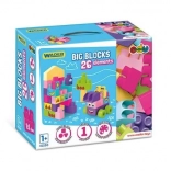 Wader cuburi mari 26 bucăți roz